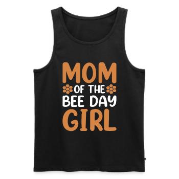 Mama Of The Bee Day Girl Bee Birthday Party Theme - Men's Premium Organic Tank Top - black - Front - Michal (187cm)
