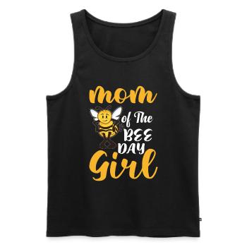 Mama Of The Bee Day Girl Bee Birthday Party Theme - Men's Premium Organic Tank Top - black - Front - Michal (187cm)