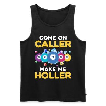 Bingo Bingo Spieler Altenheim Bingo Party - Männer Premium Bio Tank Top - Schwarz - Vorne - Michal (187cm)