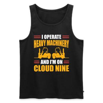 Forklift Driver Forklift Forklift Driver - Men's Premium Organic Tank Top - black - Front - Michal (187cm)