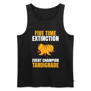 Microbiology -Biologist Gift Tardigrades - Men's Premium Organic Tank Top - black - Front - Michal (187cm)