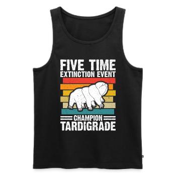 Microbiology -Biologist Gift Tardigrades - Men's Premium Organic Tank Top - black - Front - Michal (187cm)