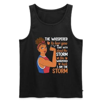They whispered that they didn't want to talk to the stormwomen. - Men's Premium Organic Tank Top - black - Front - Michal (187cm)