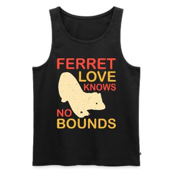 Entfessle Deinen Inneren Frettchenliebhaber Mit - Männer Premium Bio Tank Top - Schwarz - Vorne - Michal (187cm)
