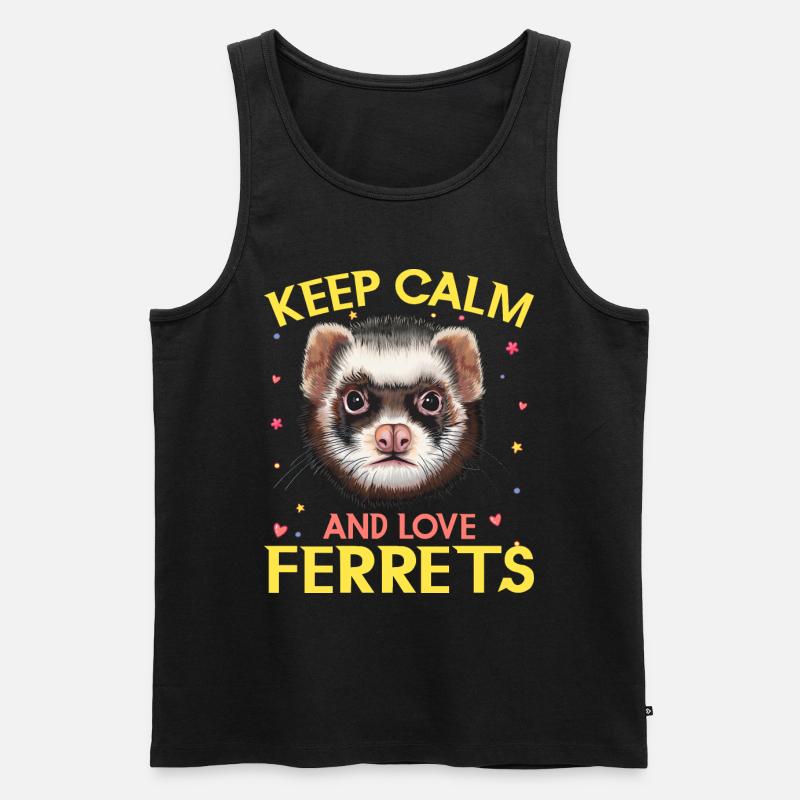 Frettchen - Männer Premium Bio Tank Top - Schwarz
