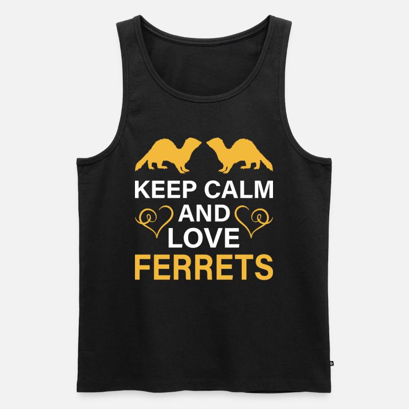 Frettchen - Männer Premium Bio Tank Top - Schwarz