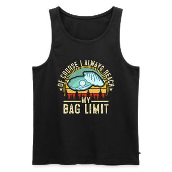 Shell Digger Enthusiast Design For - Men's Premium Organic Tank Top - black - Front - AI Model Male 178 light (178cm)