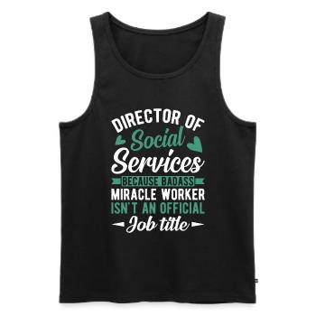 Design inspiration for powerful directors - Men's Premium Organic Tank Top - black - Front - AI Model Male 178 light (178cm)