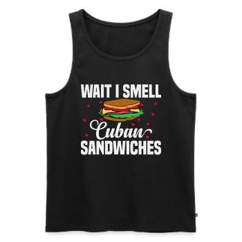 Sandwich Master Deli Sub Lover Sandwich Day Food - Men's Premium Organic Tank Top - black - Front - Michal (187cm)