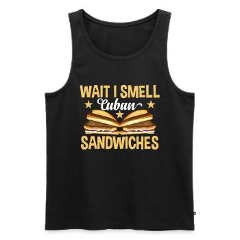 Sandwich Master Deli Sub Lover Sandwich Day Food - Men's Premium Organic Tank Top - black - Front - Michal (187cm)
