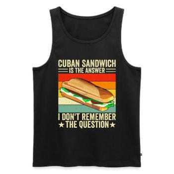 Sandwich Master Deli Sub Lover Sandwich Day Food - Men's Premium Organic Tank Top - black - Front - Michal (187cm)