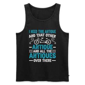 Lustiger Antiker Antique Car Antiquing Collector - Männer Premium Bio Tank Top - Schwarz - Vorne - Michal (187cm)