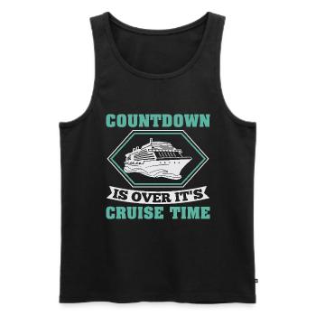 Cruise with the family cruise ship - Men's Premium Organic Tank Top - black - Front - Michal (187cm)
