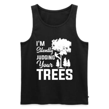 Electrician, Electronics Technician, Master Electrician - Men's Premium Organic Tank Top - black - Front - Michal (187cm)