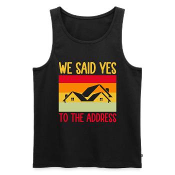 Homeowner Dream House Richtest House Builder - Men's Premium Organic Tank Top - black - Front - Michal (187cm)