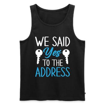 Homeowner Dream House Richtest House Builder - Men's Premium Organic Tank Top - black - Front - Michal (187cm)