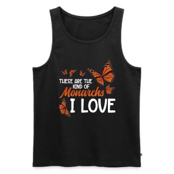 Save Monarch Butterflies Plant Milkweed Butterfly - Männer Premium Bio Tank Top - Schwarz - Vorne - Michal (187cm)