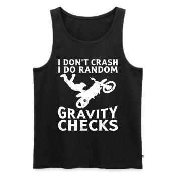 Motorcycle Motorcyclist Men Motorcycle - Men's Premium Organic Tank Top - black - Front - AI Model Male 178 light (178cm)