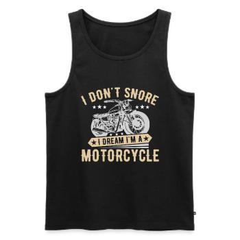 Motorcycle Motorcyclist Men Motorcycle - Men's Premium Organic Tank Top - black - Front - AI Model Male 178 light (178cm)