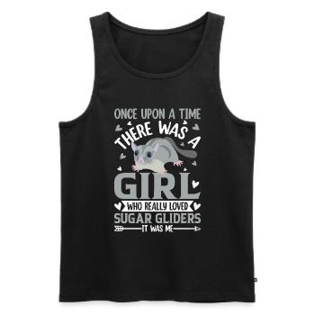 Sugar glider - Men's Premium Organic Tank Top - black - Front - AI Model Male 178 light (178cm)