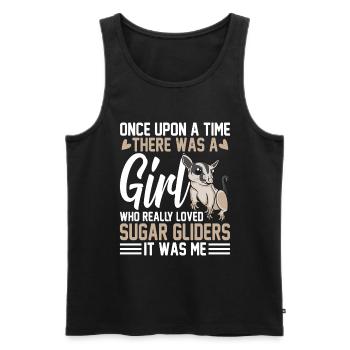 Sugar glider - Men's Premium Organic Tank Top - black - Front - AI Model Male 178 light (178cm)