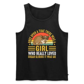 Sugar glider - Men's Premium Organic Tank Top - black - Front - AI Model Male 178 light (178cm)
