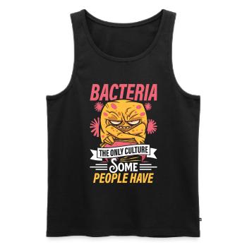 Bakterien Die Einzige Kultur, Die Manche Menschen - Männer Premium Bio Tank Top - Schwarz - Vorne - AI Model Male 178 light (178cm)