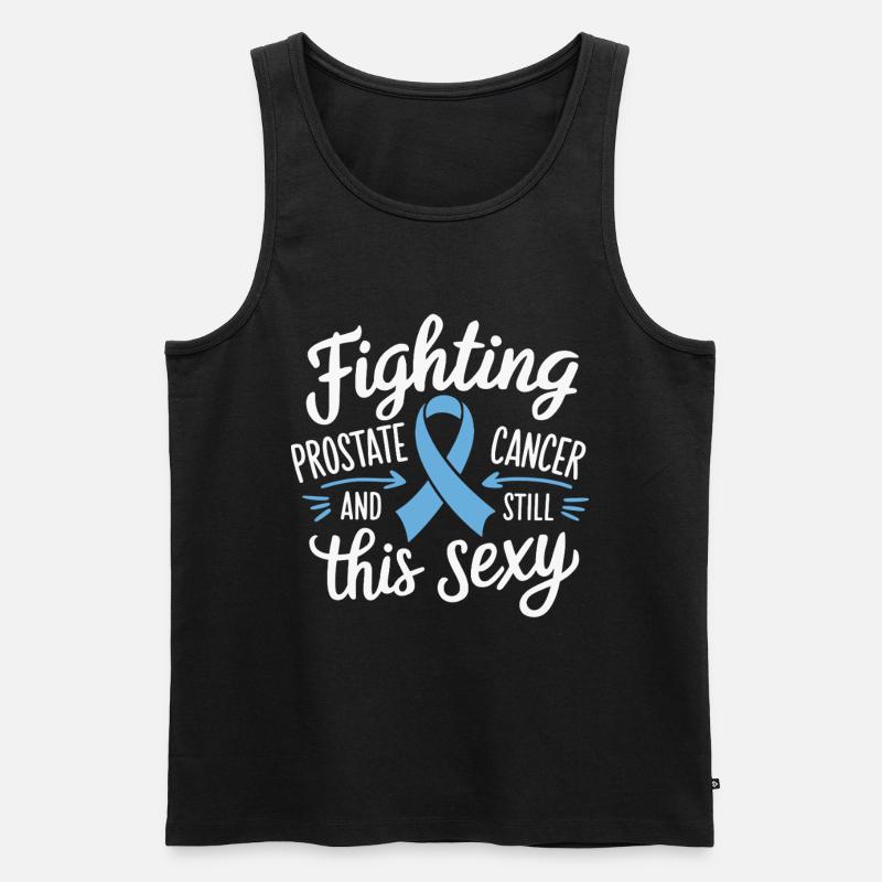Kampf Gegen Prostatakrebs - Männer Premium Bio Tank Top - Schwarz