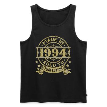 Vintage 1994 Anniversaire 1994 Cadeau 1994 Rétro - Débardeur bio Premium Homme - noir - Devant - Michal (187cm)