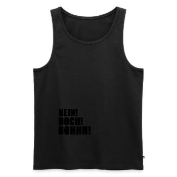 Non, mais Oohhh [noir] - Débardeur bio Premium Homme - noir - Devant - Michal (187cm)