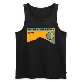 Walmendinger Horn Hiking Ridge Hike Finisher - Men's Premium Organic Tank Top - black - Front - Michal (187cm)