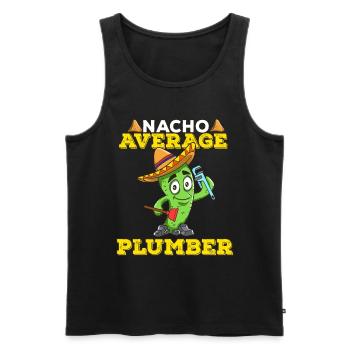 Cinco De Mayo Plumber - Men's Premium Organic Tank Top - black - Front - Michal (187cm)