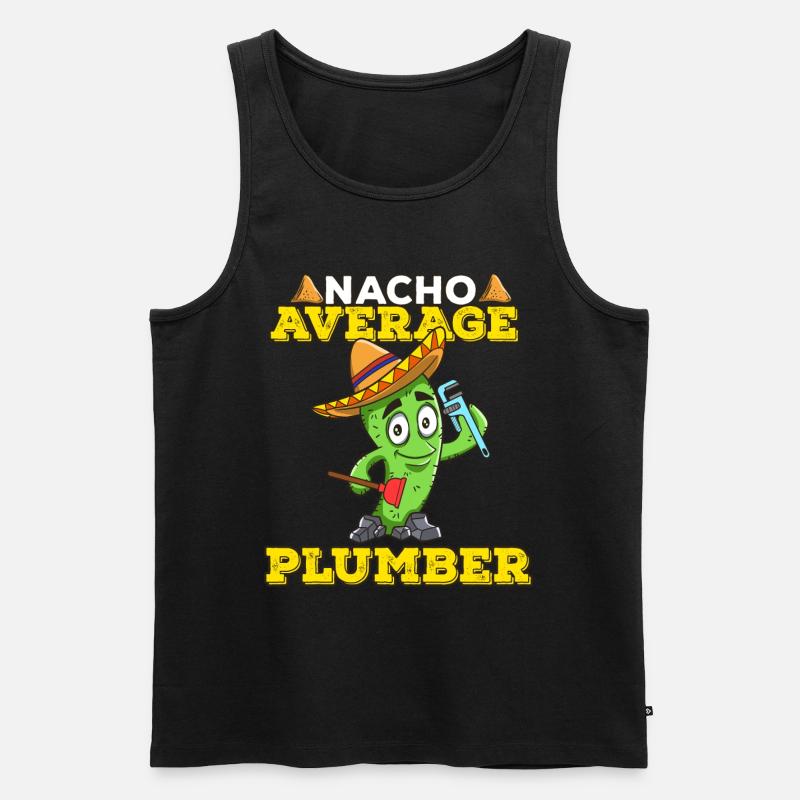 Cinco De Mayo Klempner - Männer Premium Bio Tank Top - Schwarz
