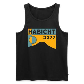 Habicht Berg Tour Wandern Bergtour Stubaital Tirol - Männer Premium Bio Tank Top - Schwarz - Vorne - Michal (187cm)