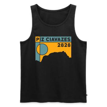 Piz Ciavazes Escalade Randonnée Dolomites Cadeau - Débardeur bio Premium Homme - noir - Devant - Michal (187cm)