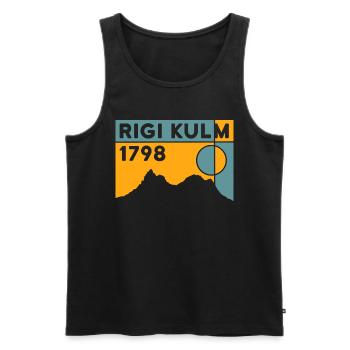 Rigi Kulm Lucerne Hiking Lake Lucerne - Men's Premium Organic Tank Top - black - Front - AI Model Male 178 light (178cm)