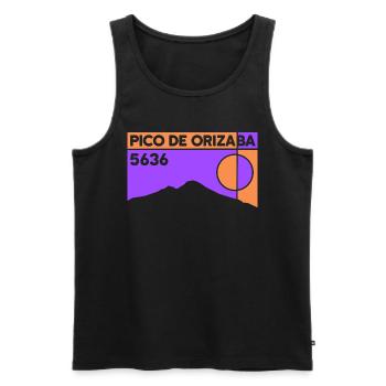 Pico De Orizaba Citlaltépetl Besteigung Mexico - Männer Premium Bio Tank Top - Schwarz - Vorne - Michal (187cm)