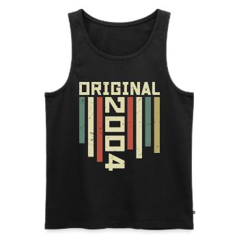 2004 Retro Geschenk 2004 20 Jahre Jubiläum Geschenk - Männer Premium Bio Tank Top - Schwarz - Vorne - Michal (187cm)