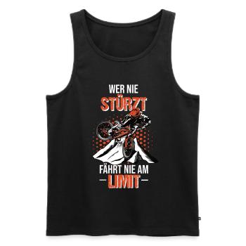 Motocross Dirt Bike Supermoto Supercross Crosser - Männer Premium Bio Tank Top - Schwarz - Vorne - Michal (187cm)