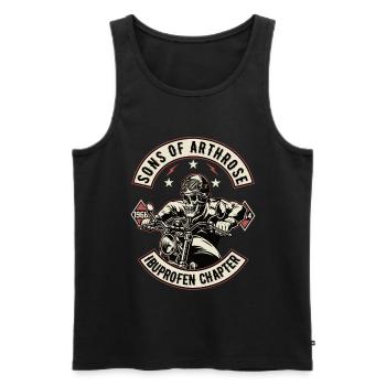 Sons Of Arthrose Motorrad Biker Motorradfahrer - Männer Premium Bio Tank Top - Schwarz - Vorne - Michal (187cm)
