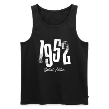 1952 Anniversaire de naissance Année de construction - Débardeur bio Premium Homme - noir - Devant - Michal (187cm)