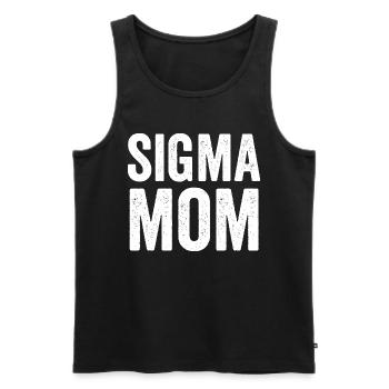 Sigma Mama - Männer Premium Bio Tank Top - Schwarz - Vorne - Michal (187cm)