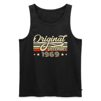 December 1969 - Birthday present December 1969 - Men's Premium Organic Tank Top - black - Front - Michal (187cm)