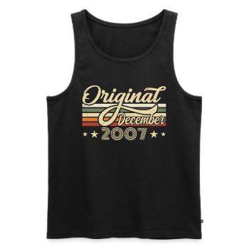 December 2007 - Birthday Gift December 2007 - Men's Premium Organic Tank Top - black - Front - Michal (187cm)