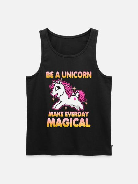 Be a unicorn - Men's Premium Organic Tank Top - black
