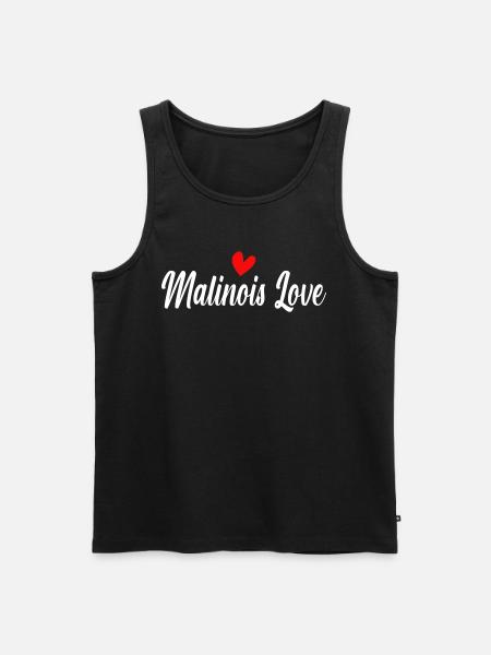 Malinois Love - Men's Premium Organic Tank Top - black