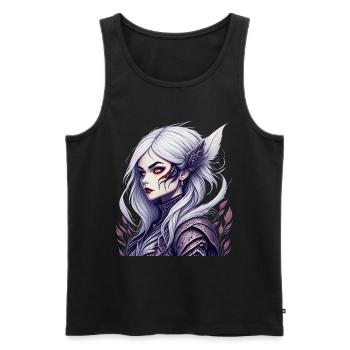 Gruseliges Halloween-partykostüm Vampir-lady - Men's Premium Organic Tank Top - black - Front - Michal (187cm)