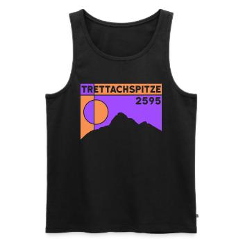 Trettachspitze Überschreitung Bergtour Wandern - Männer Premium Bio Tank Top - Schwarz - Vorne - Michal (187cm)
