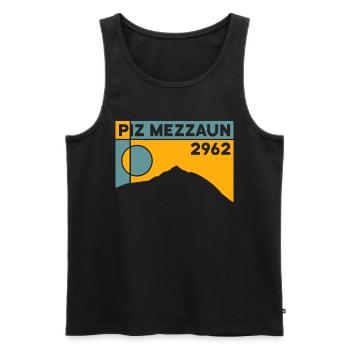 Piz Mezzaun, Randonnée à ski, Tour de montagne, Souvenir, Souvenir - Débardeur bio Premium Homme - noir - Devant - Michal (187cm)