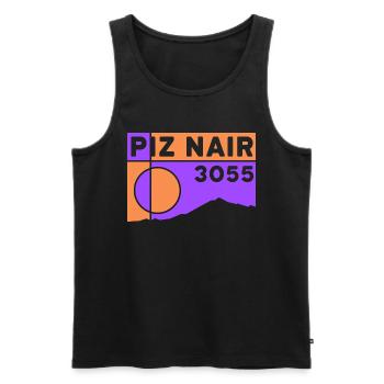 Piz Nair Höhe Hiking St Moritz Souvenir - Men's Premium Organic Tank Top - black - Front - Michal (187cm)